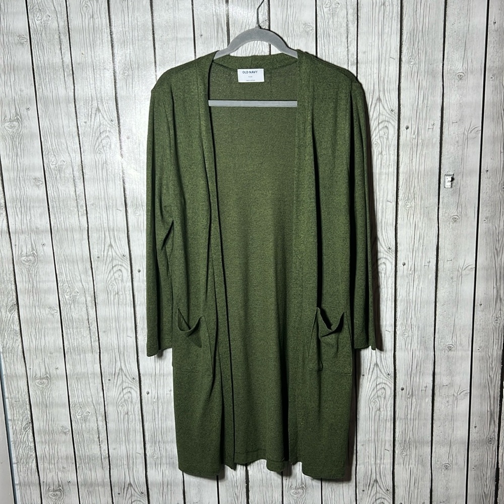 Old navy long line Open-Front cardigan size xl